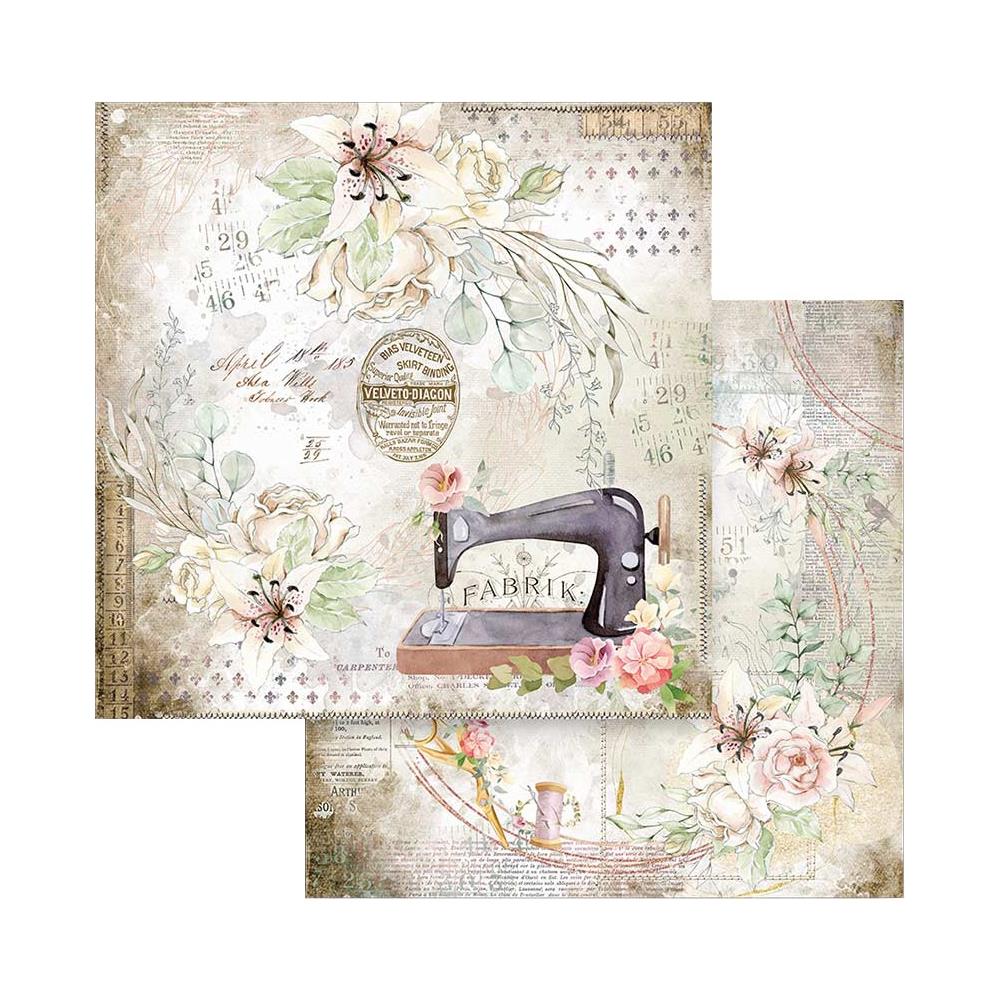Stamperia Double-Sided Paper Pad - 8x8 - Romantic Threads7