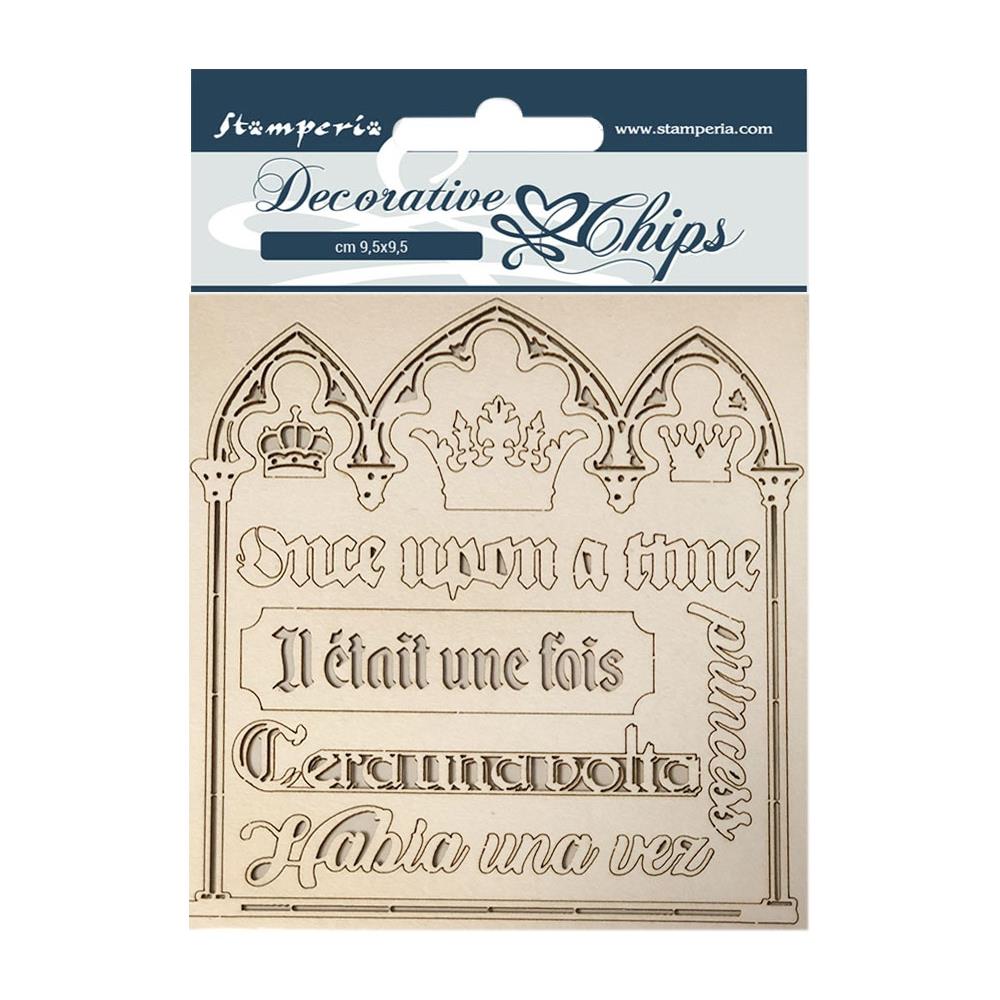 Stamperia Decorative Chips - Quotes Sleeping Beauty