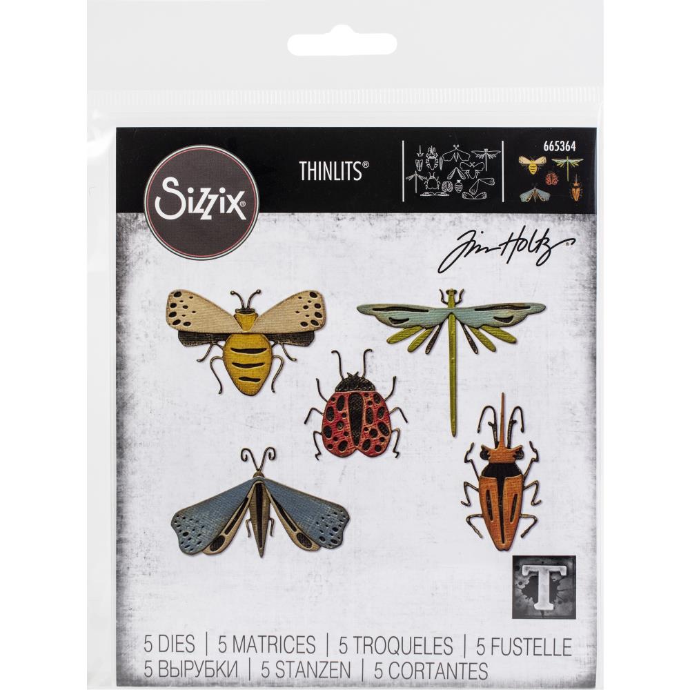 Sizzix Thinlits Dies - By Tim Holtz - Funky Insects