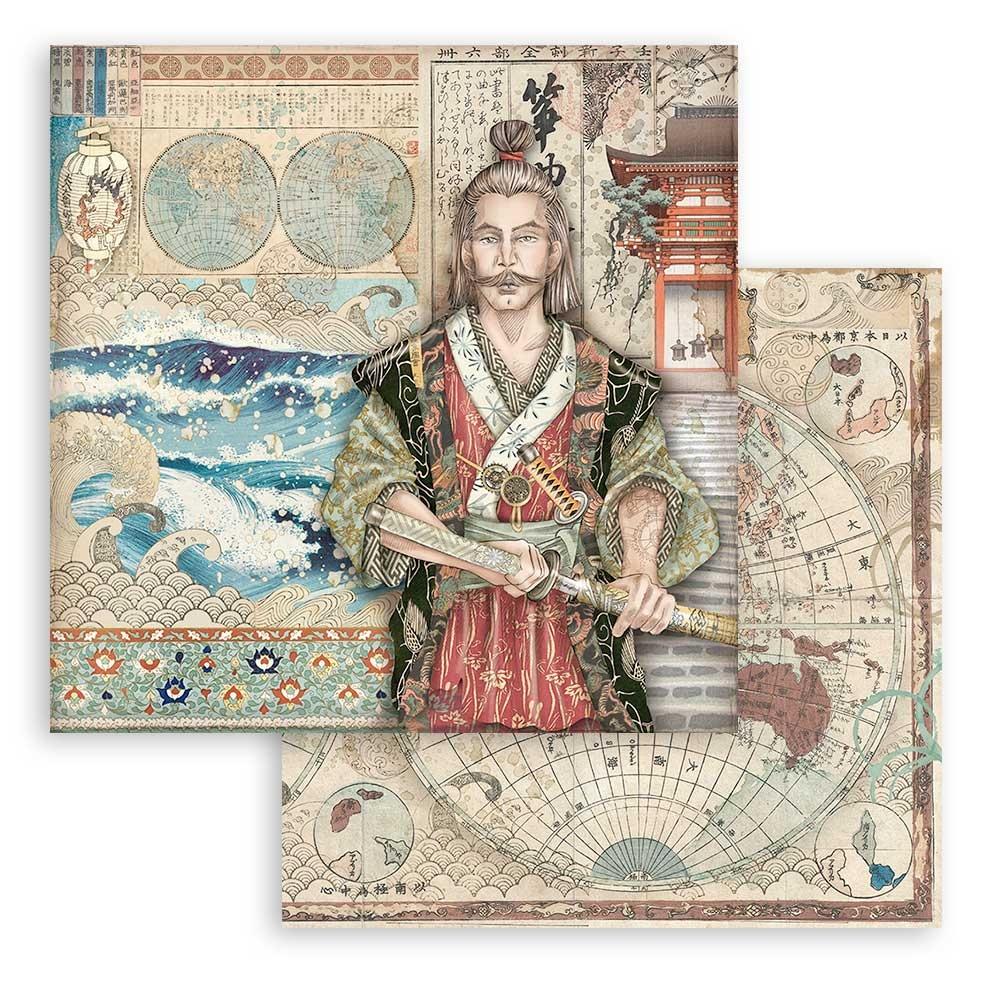 Stamperia Double-Sided Paper Pad - 6x6 - Sir Vagabond In Japan