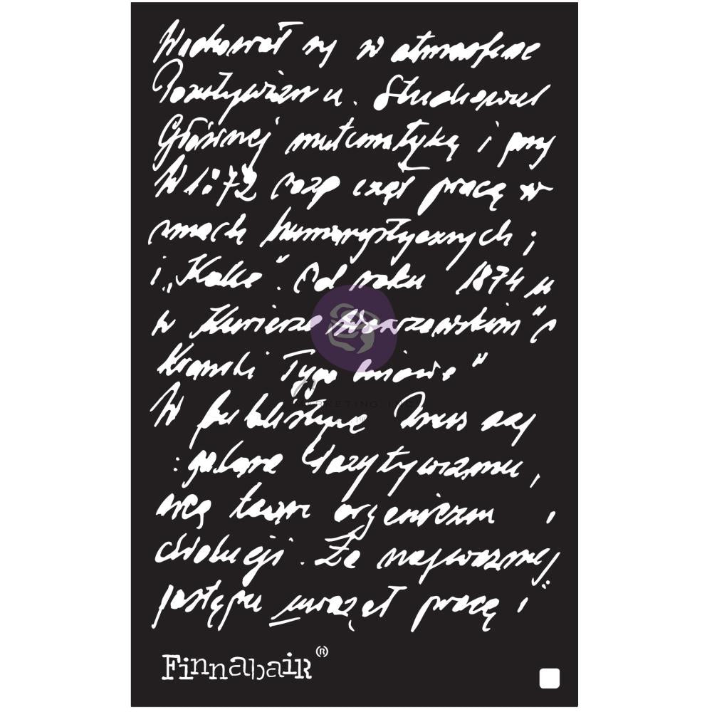 Finnabair Prima Marketing Stencil - Ghostwriter