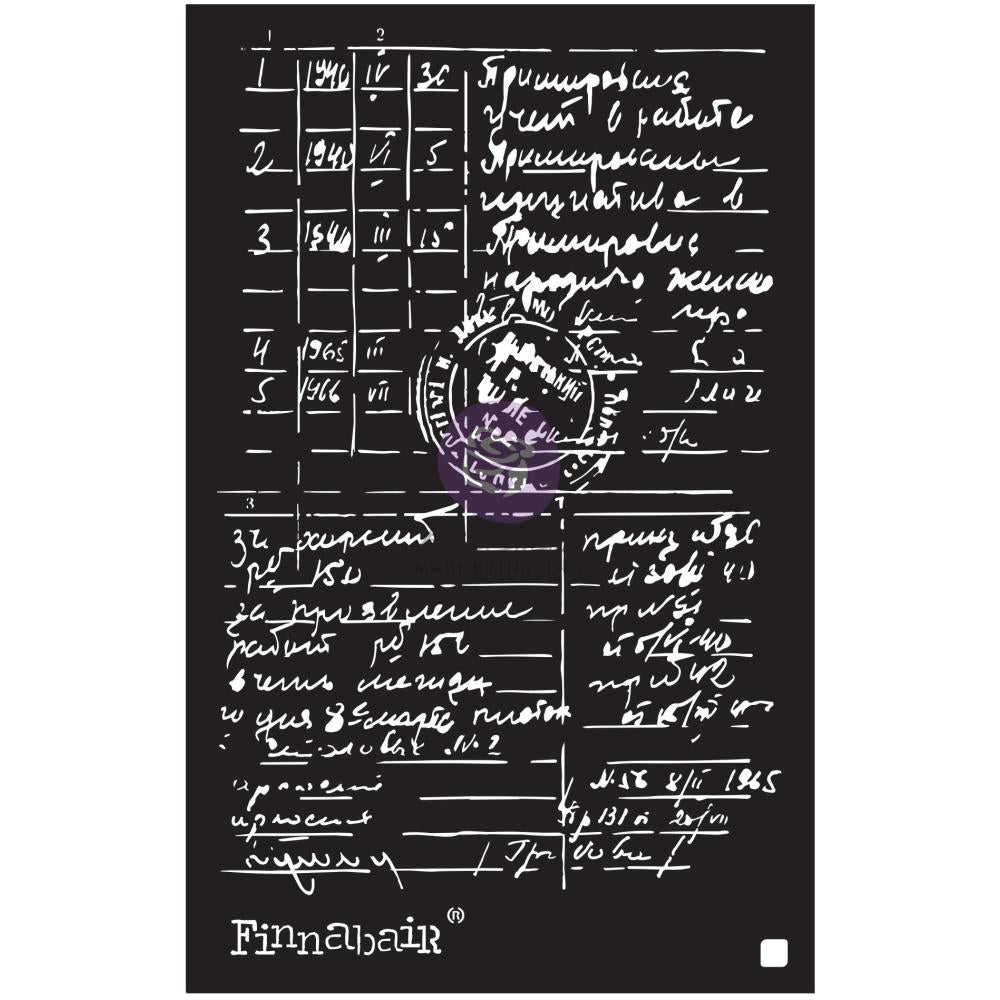 Finnabair Prima Marketing Stencil - Documented