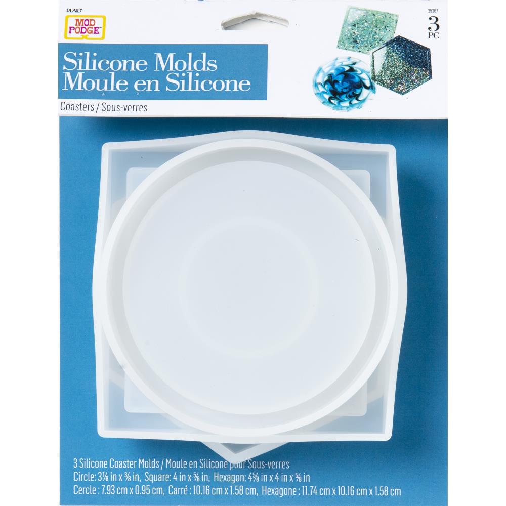 Mod Podge Silicone Mold - Circle, Square, Hexagon
