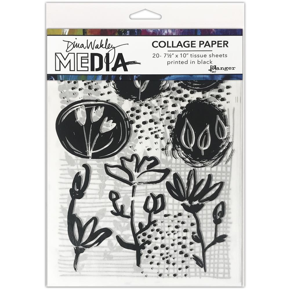 Dina Wakley Media Collage Tissue Paper - Things That Grow