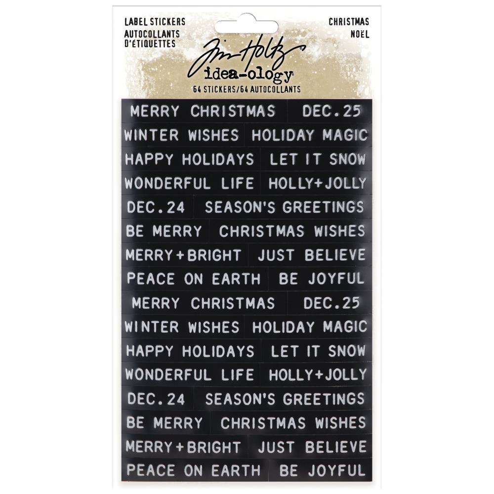 Idea-Ology Sentiments Label Stickers - Christmas