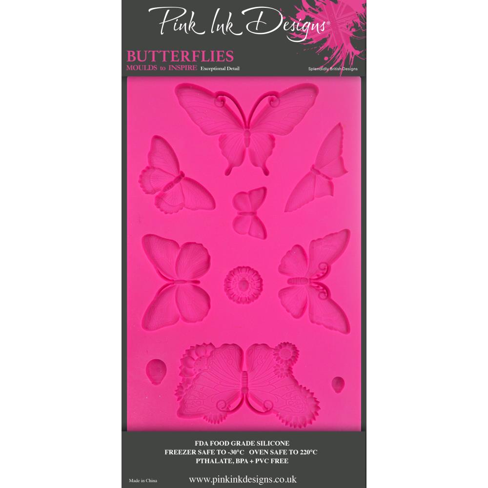 Pink Ink Designs Silicone Mould - Butterflies