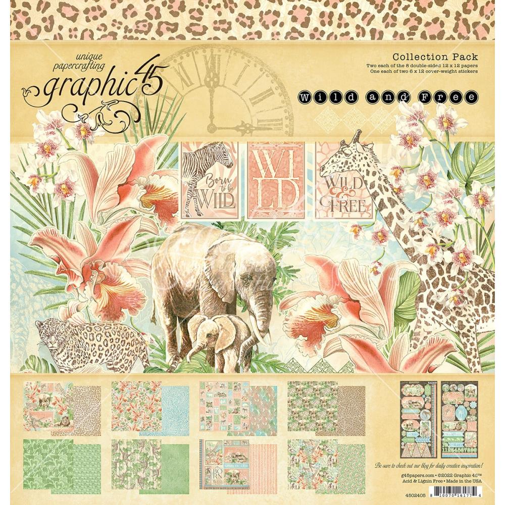 Graphic 45 - Collection Pack 12x12 - Wild & Free