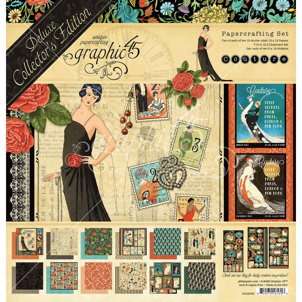 Graphic 45 - 12x12 Deluxe Collector's Edition - Couture