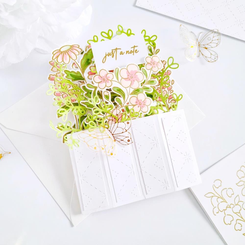 Pinkfresh Studio Stencils - Beautiful Blooms Layering