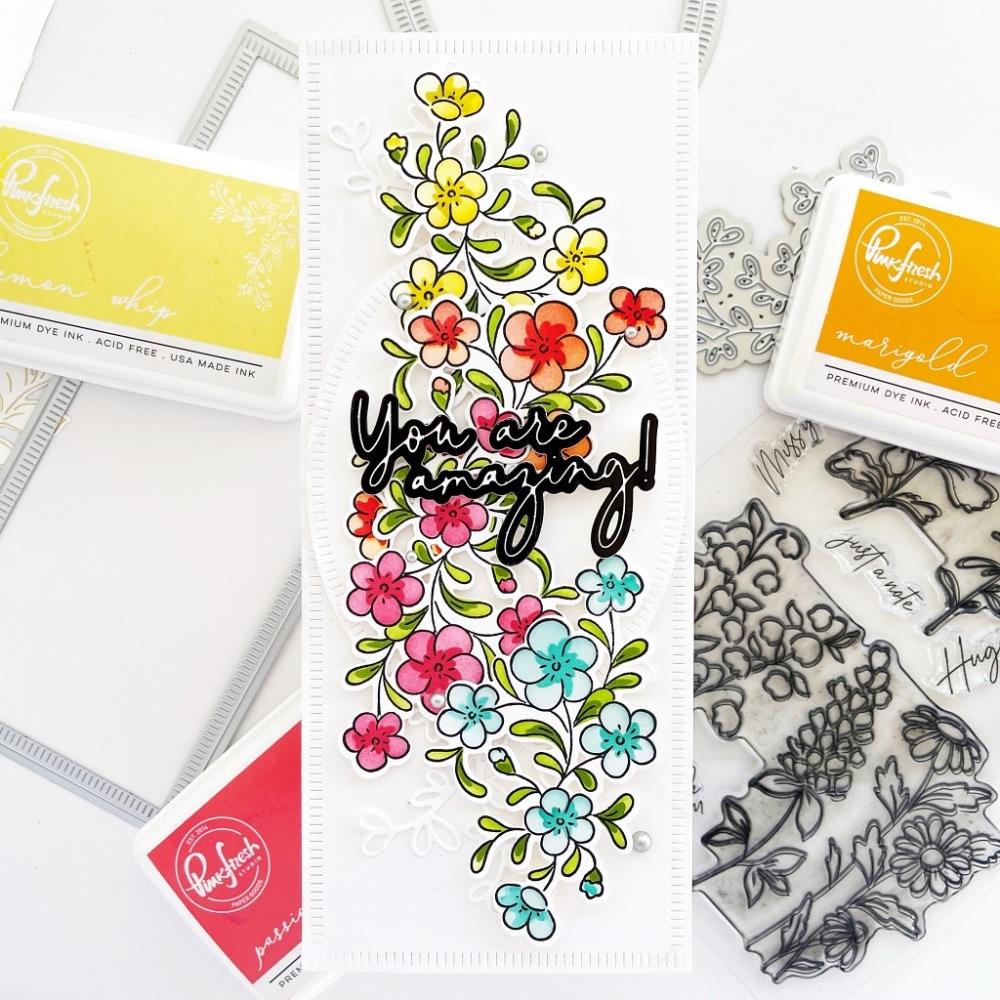 Pinkfresh Studio Stencils - Beautiful Blooms Layering