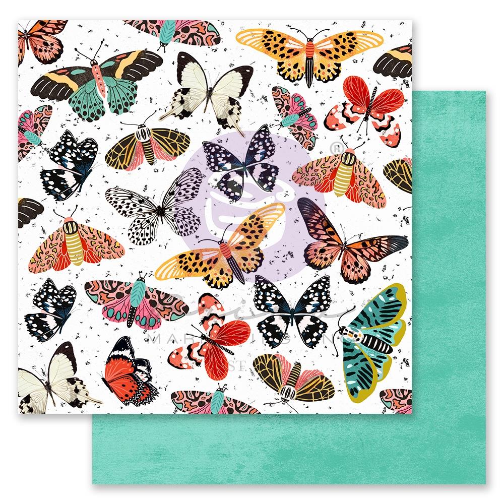 Prima Marketing 12x12 Double-Sided Cardstock - Butterflies Galore
