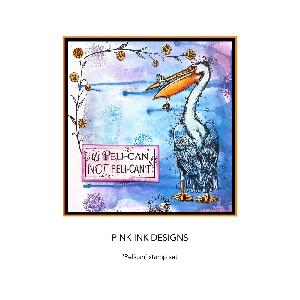 Pink Ink Designs A5 Clear Stamp Set - Pelican