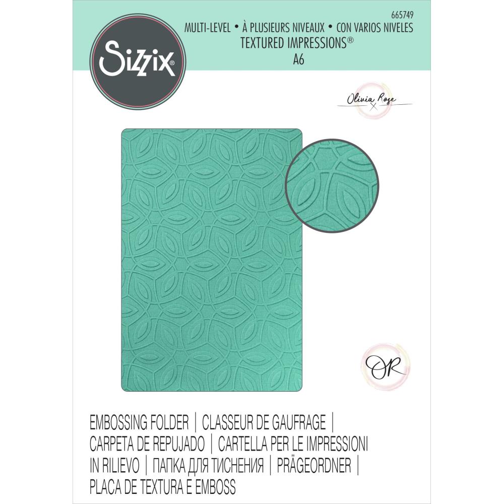 Sizzix Multi-Level Textured Impressions Embossing Folder - Ornamental Pattern