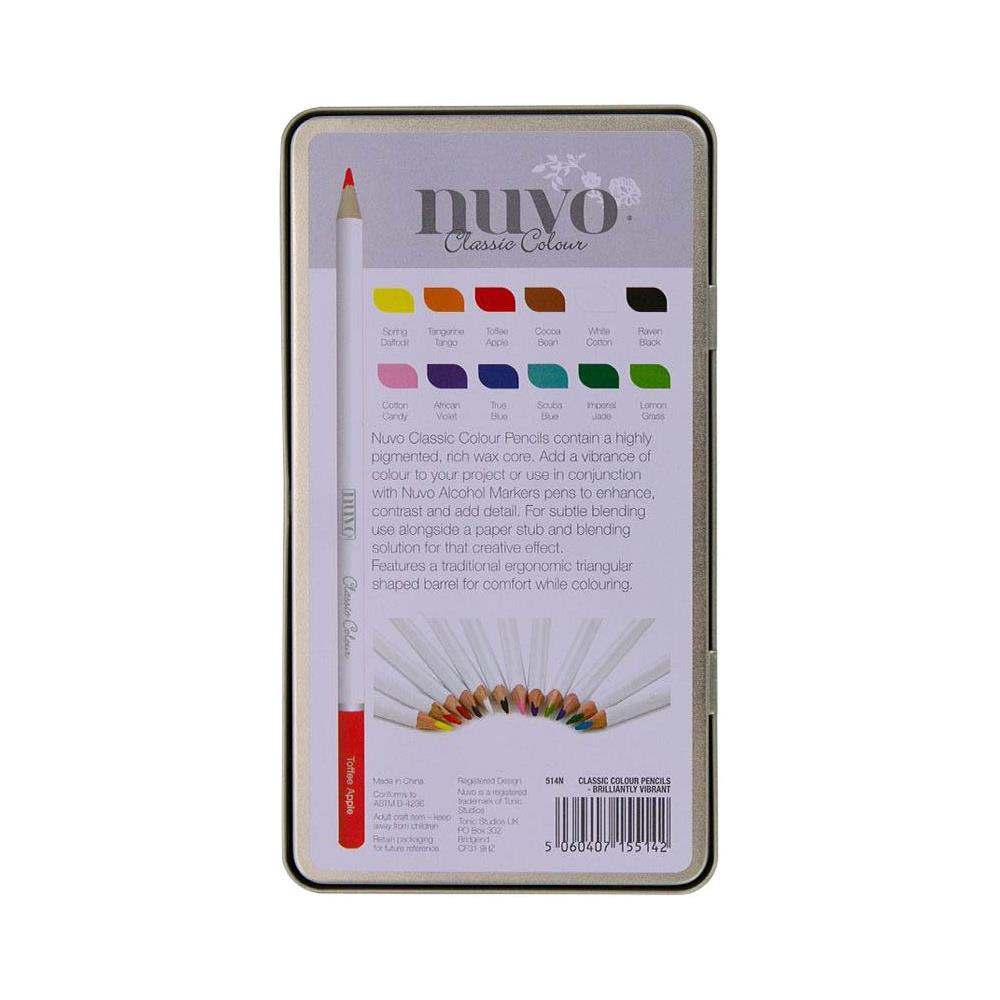 Nuvo Classic Color Pencils - Brilliantly Vibrant