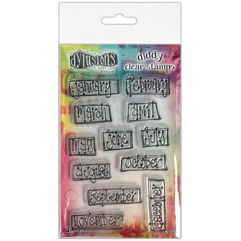 Dyan Reaveleys Dylusions Diddy Stamp Set - Boxed Monthly
