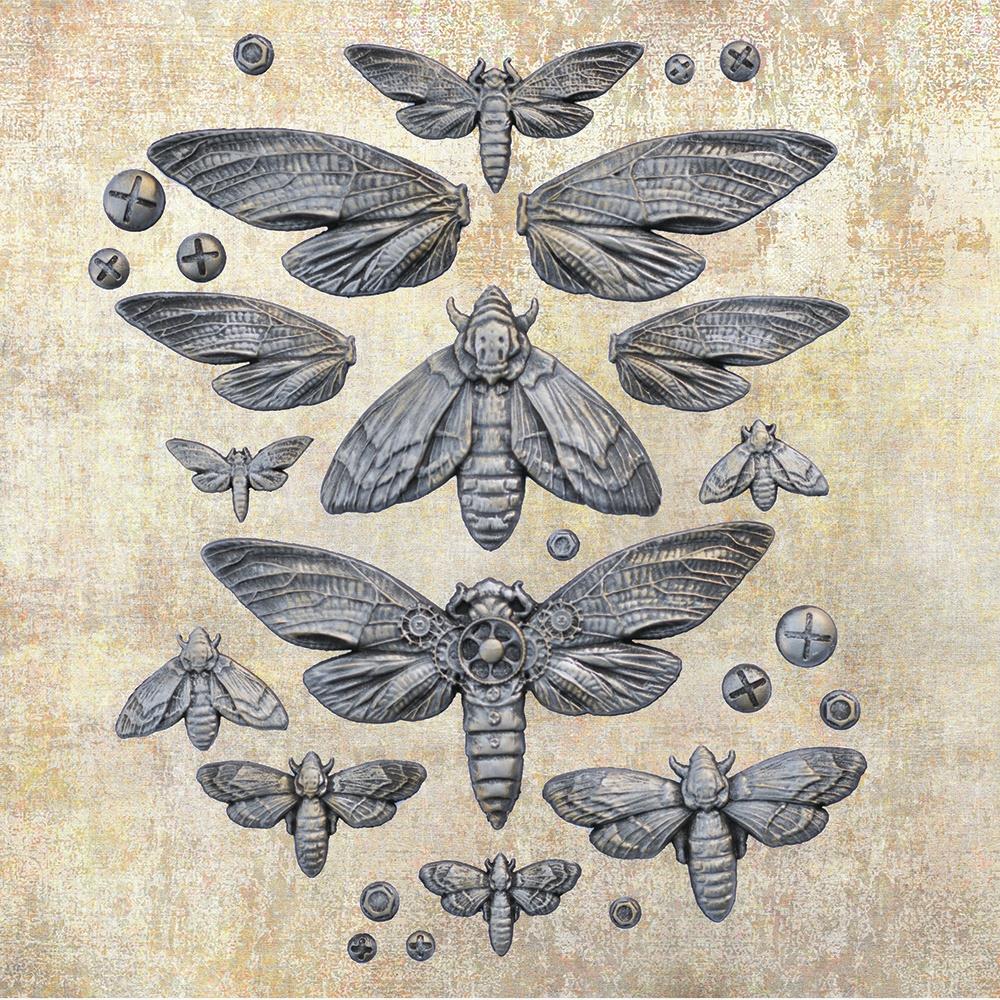 Finnabair Decor Moulds - Nocturnal Insects