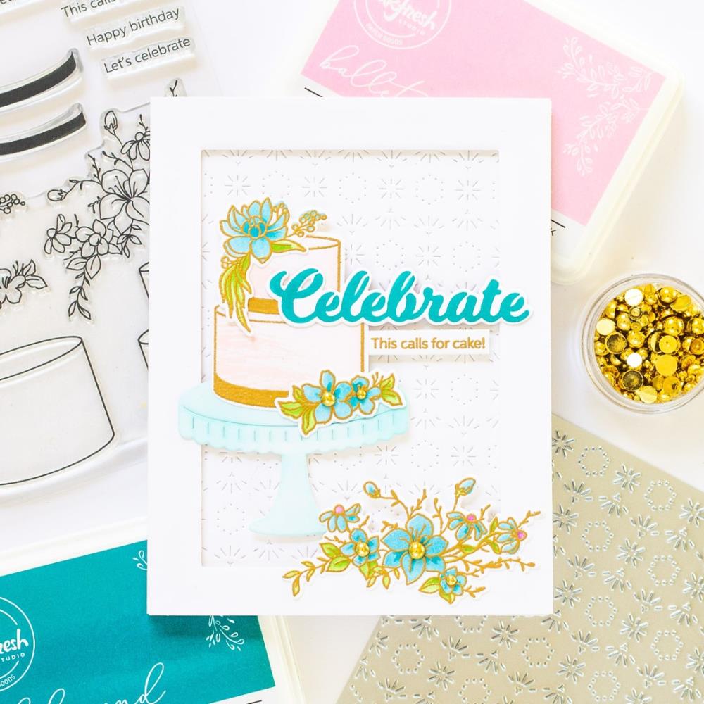 Pinkfresh Studio Clear Stamp Set - Celebrate In Style