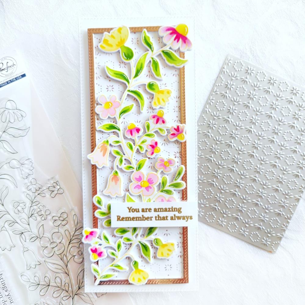 Pinkfresh Studio Clear Stamp Set - Wildflower