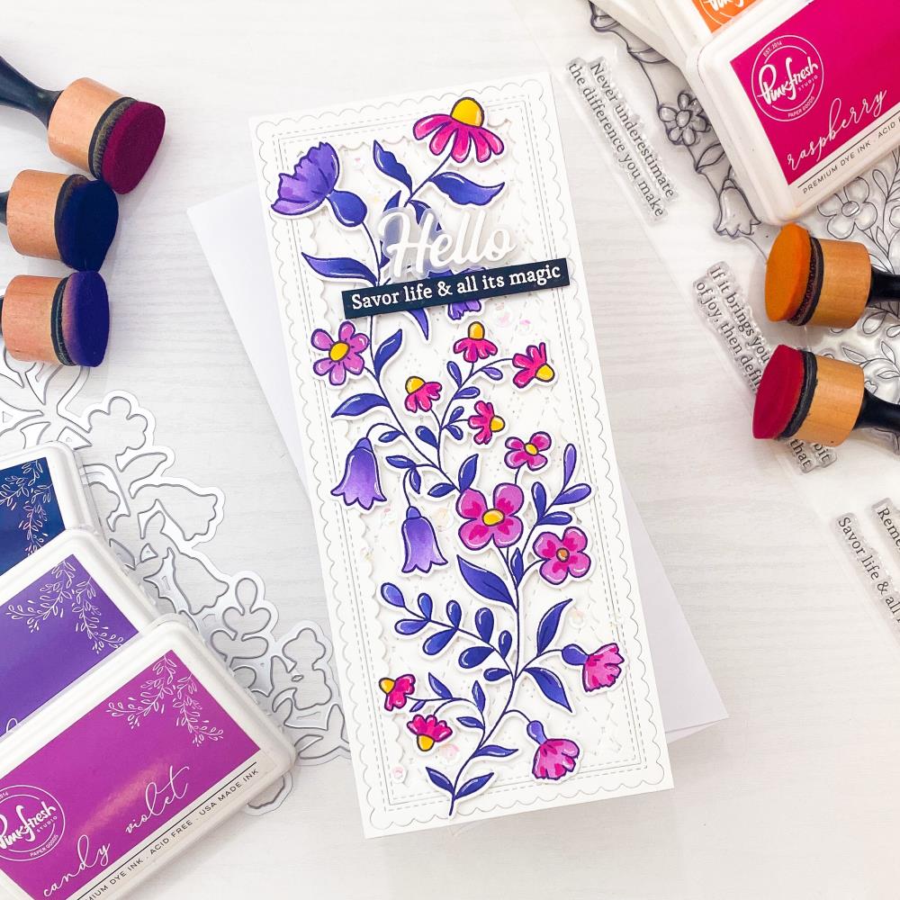 Pinkfresh Studio Clear Stamp Set - Wildflower