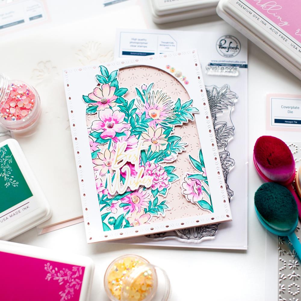 Pinkfresh Studio Stencils - Botanical Bunch Layering