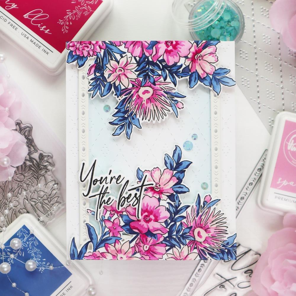 Pinkfresh Studio Stencils - Botanical Bunch Layering