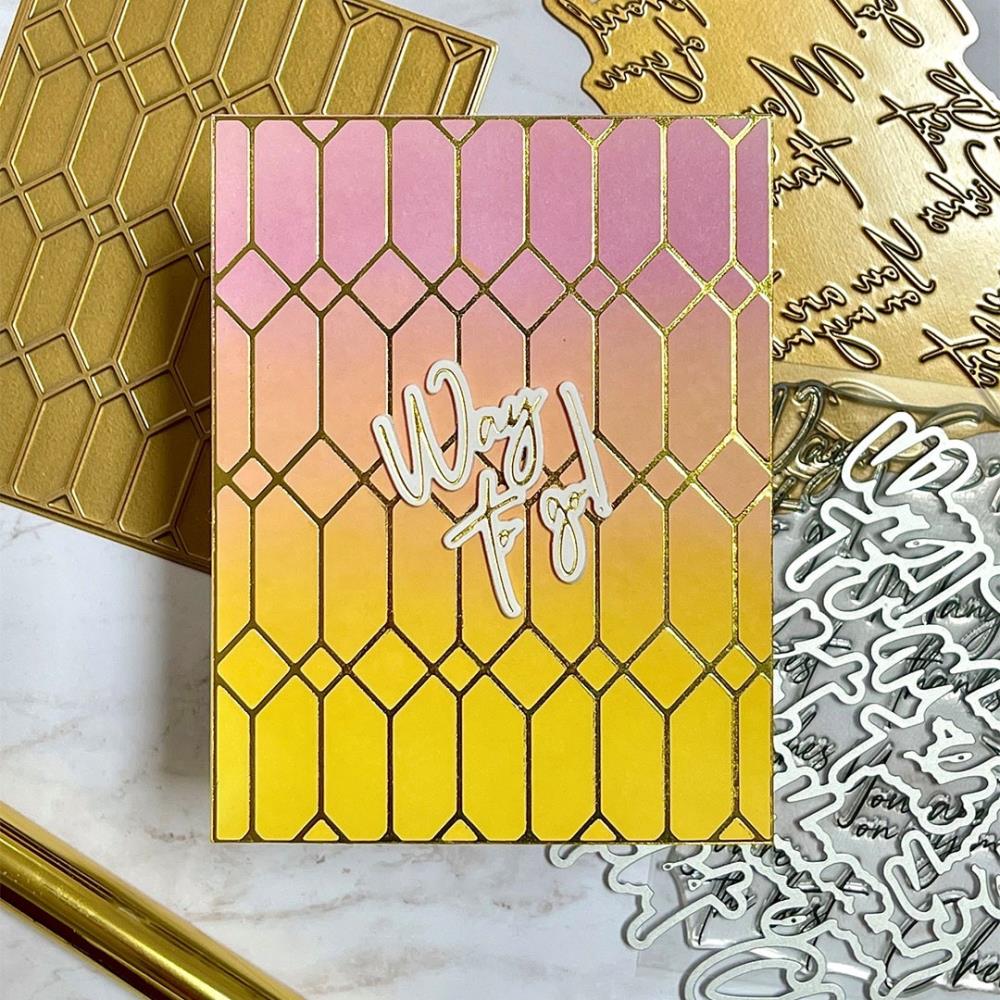 Pinkfresh Studio Hot Foil Plate - Stained Glass