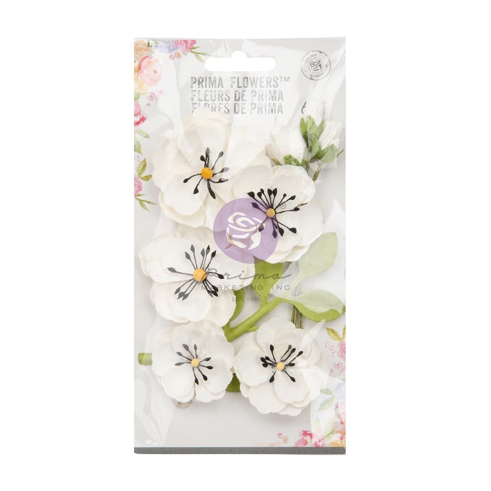 Prima Marketing Mulberry Paper Flowers - Lovely Notes Strawberry Milkshake