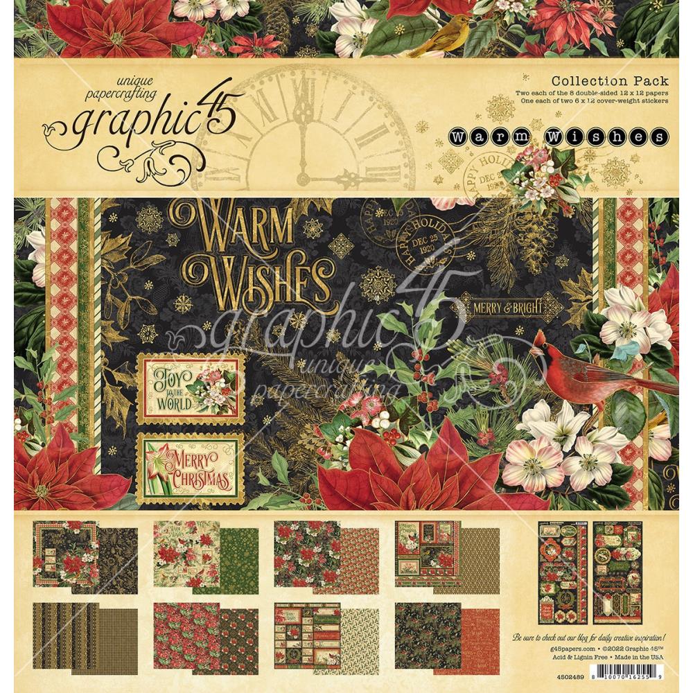 Graphic 45 - Collection Pack 12x12 - Warm Wishes