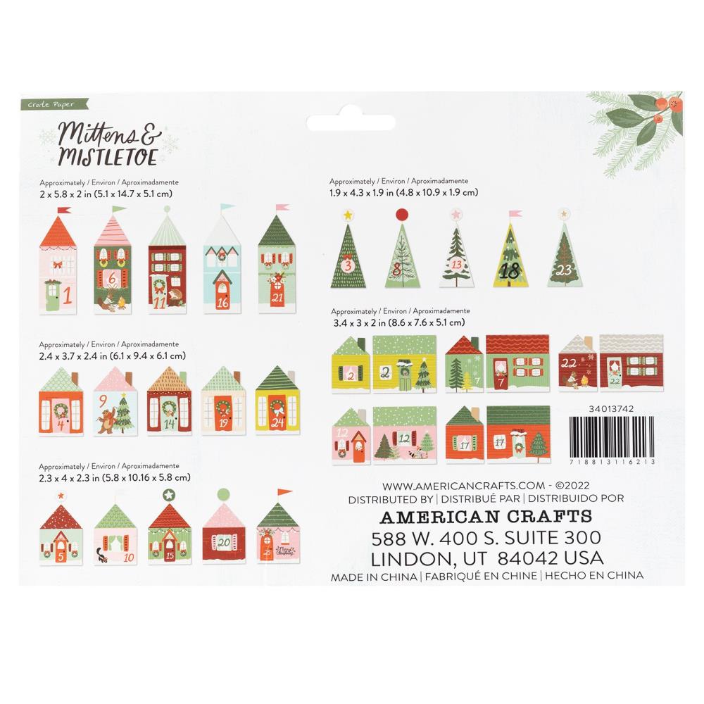 Mittens & Mistletoe Advent Calendar 25 Houses