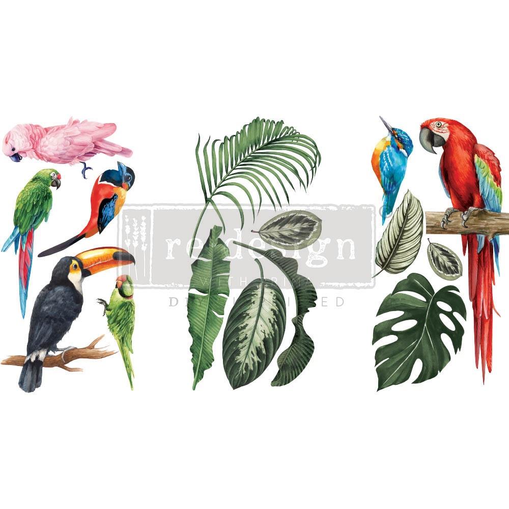 Prima Marketing Re-Design Decor Transfers - Tropical Birds