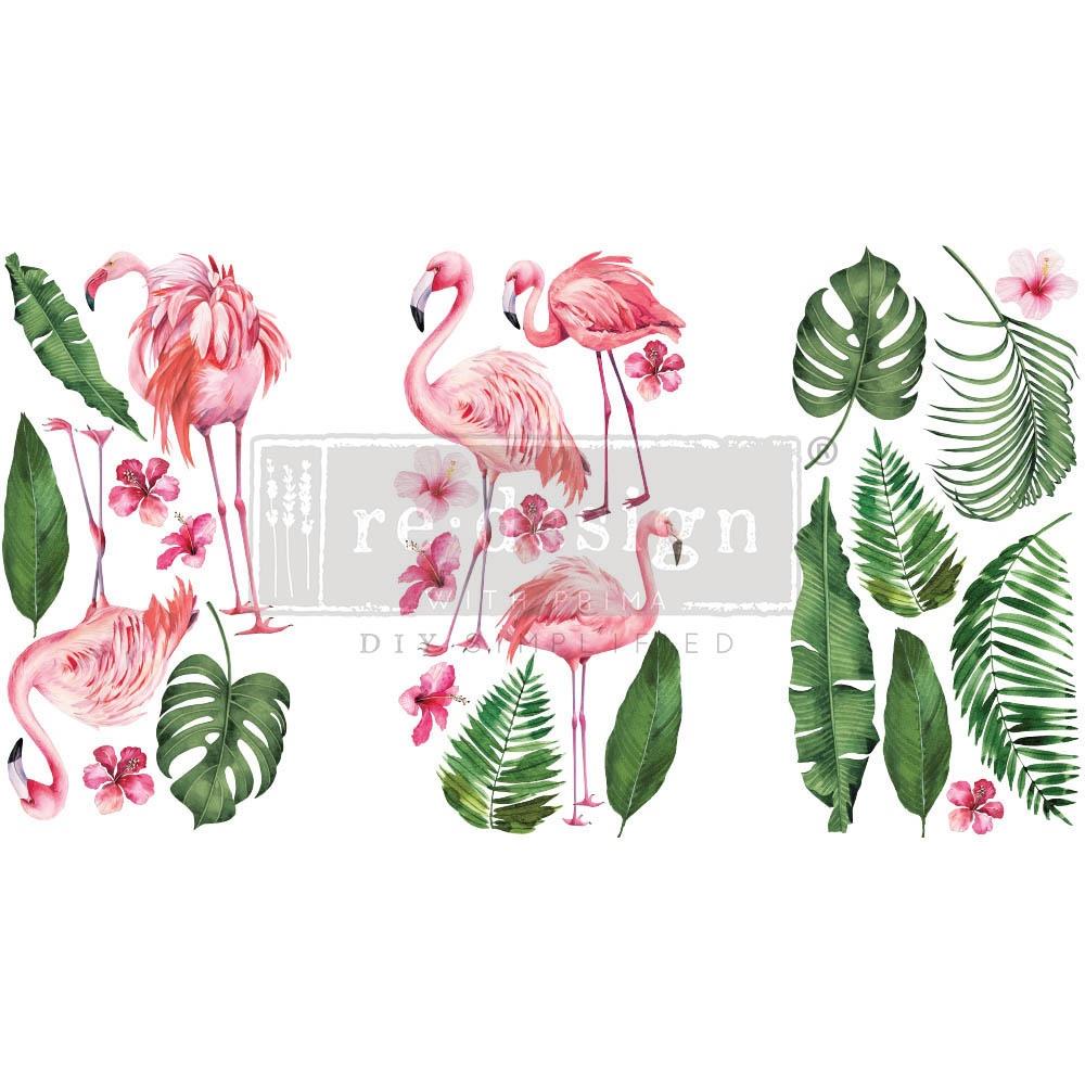 Prima Marketing Re-Design Decor Transfers - Flamingo Pink