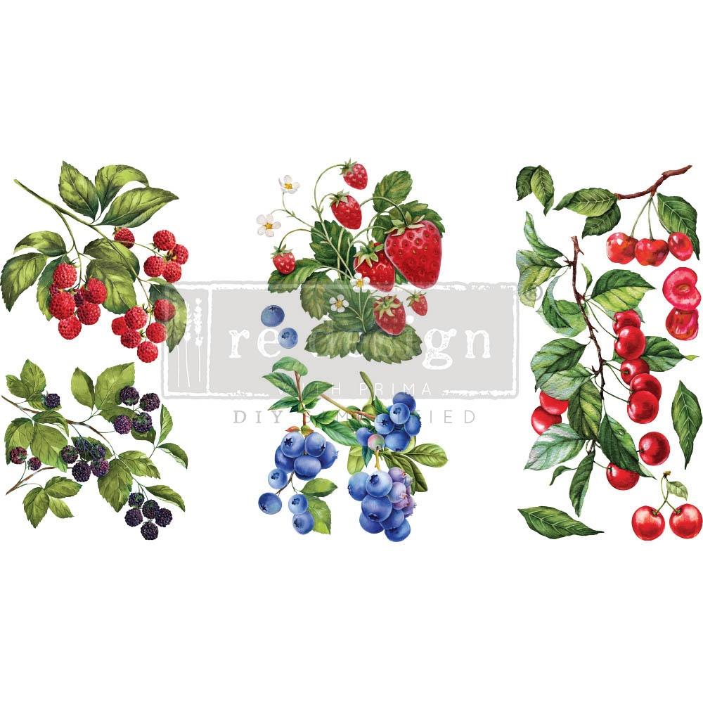 Prima Marketing Re-Design Decor Transfers - Sweet Berries