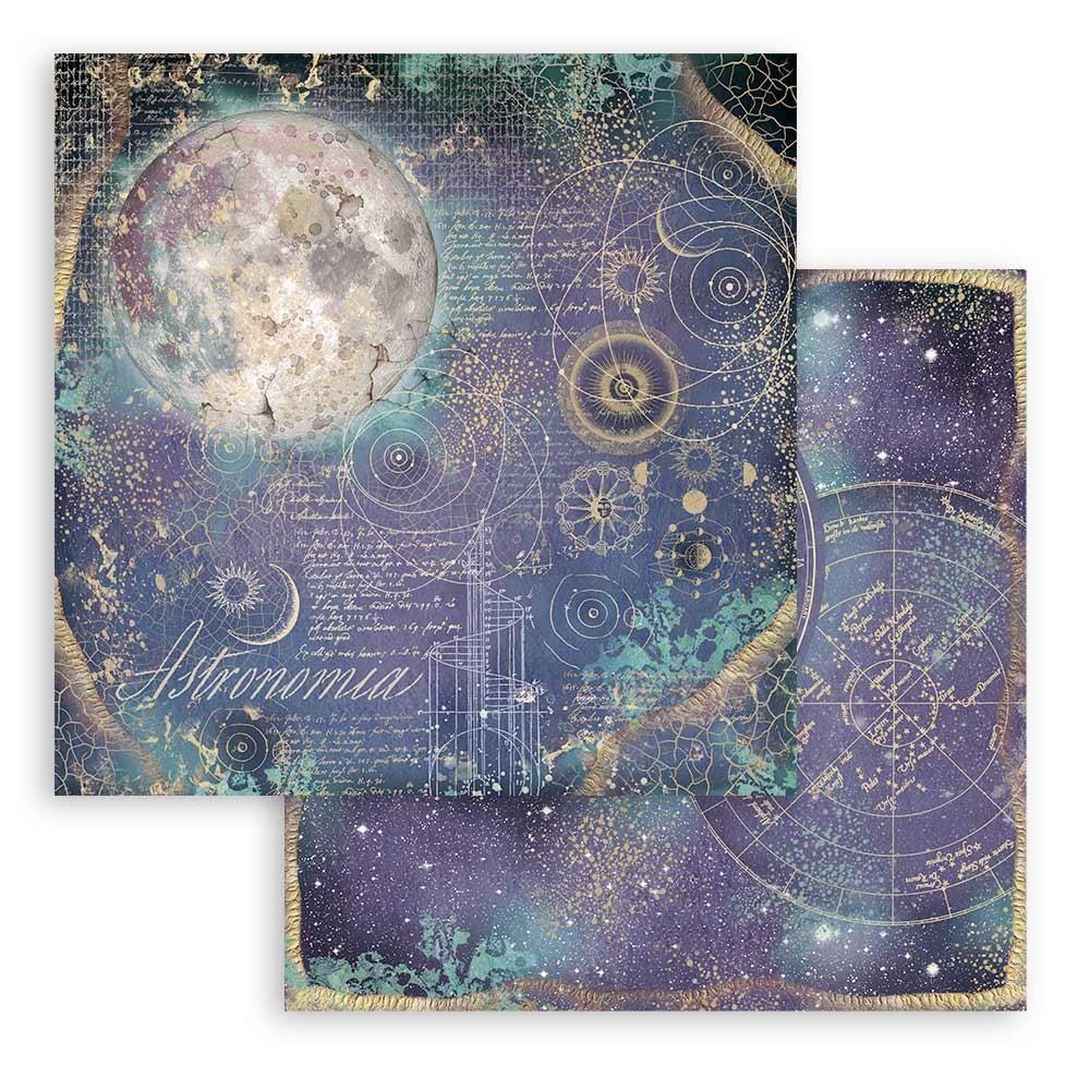 Stamperia Backgrounds Double-Sided Paper Pad 8x8 - Cosmos Infinity