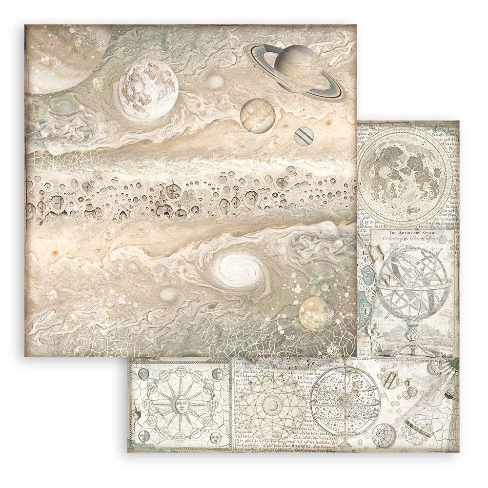 Stamperia Backgrounds Double-Sided Paper Pad 8x8 - Cosmos Infinity