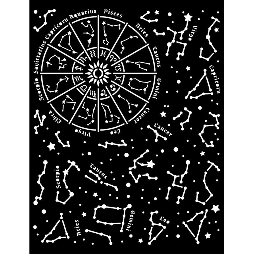 Stamperia Stencil - Constellation. Cosmos Infinity