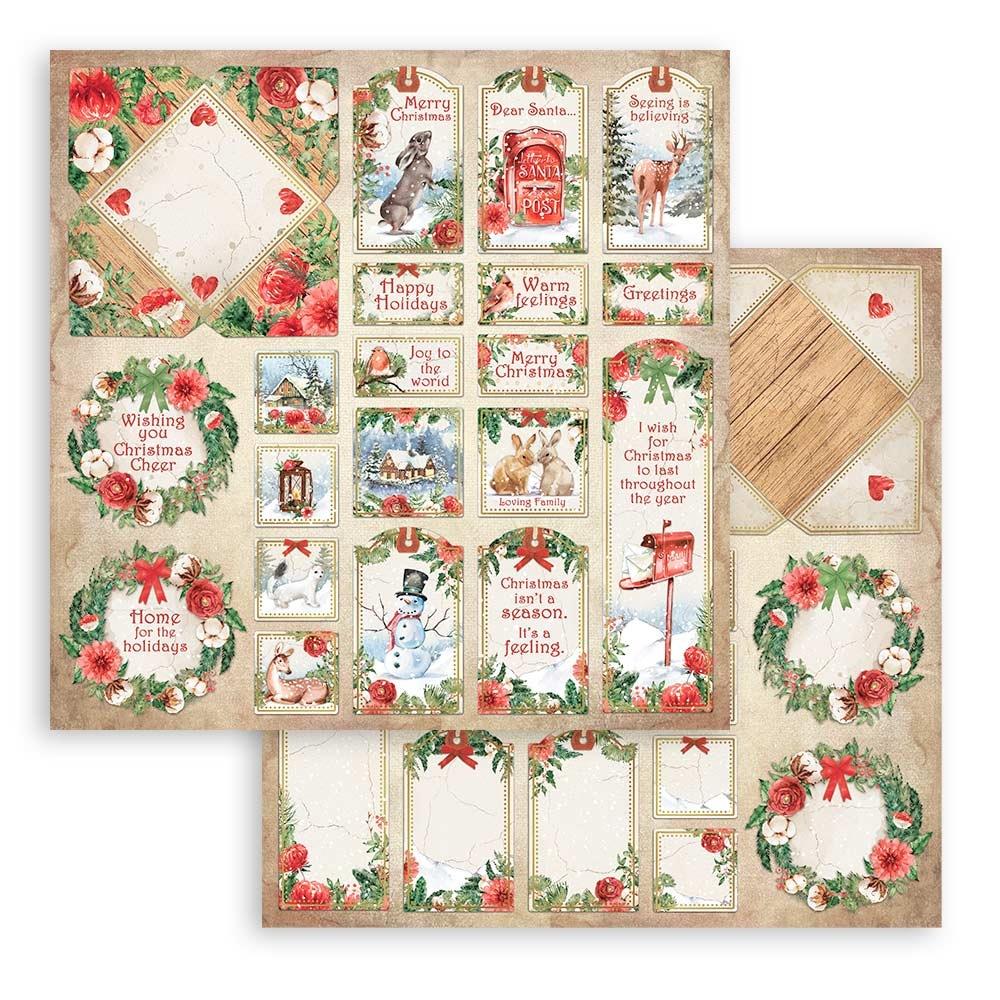 Stamperia Double-Sided Paper Pad - 12x12 - Home For The Holidays