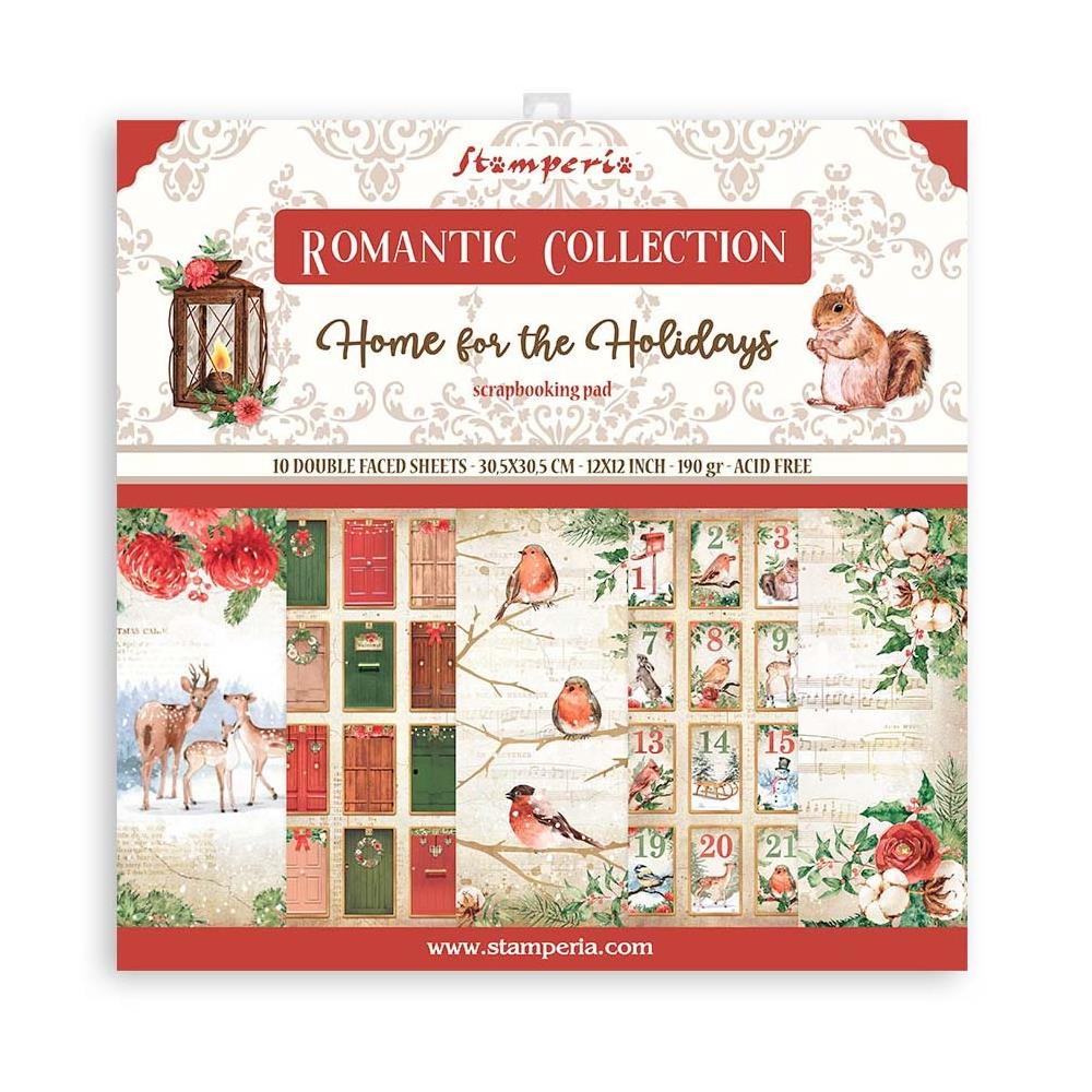 Stamperia Double-Sided Paper Pad - 12x12 - Home For The Holidays