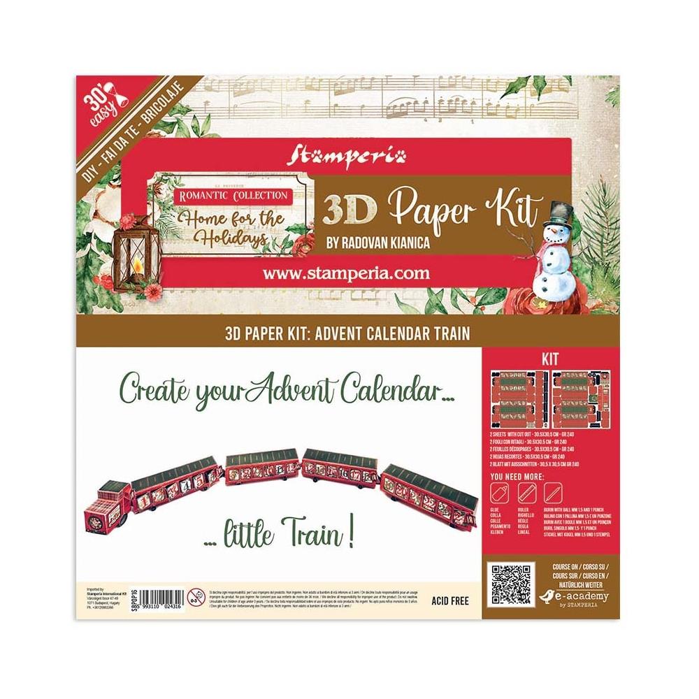 Stamperia Pop-Up Paper Kit - Home For The Holidays