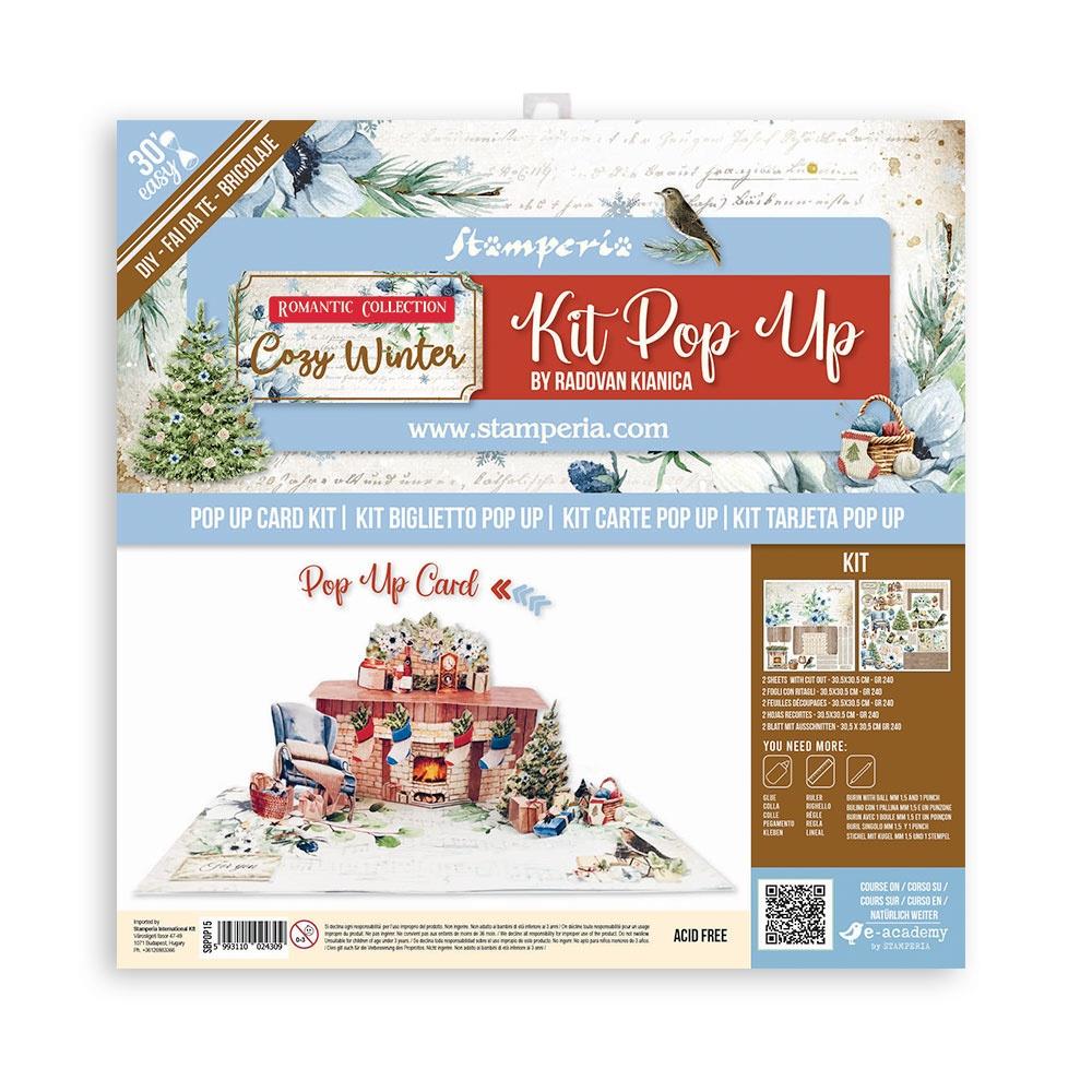Stamperia Pop-Up Paper Kit - Cozy Winter