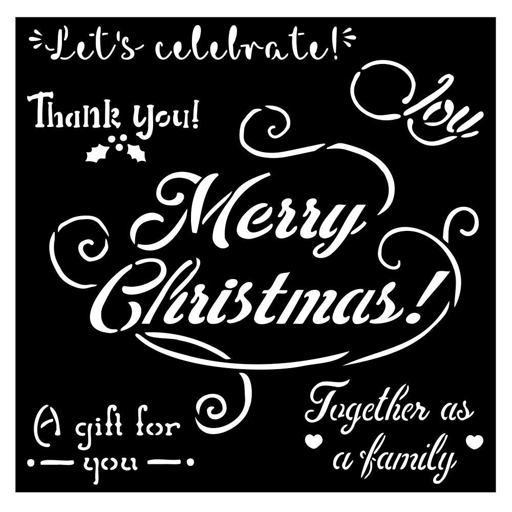 Stamperia Stencil - Merry Christmas