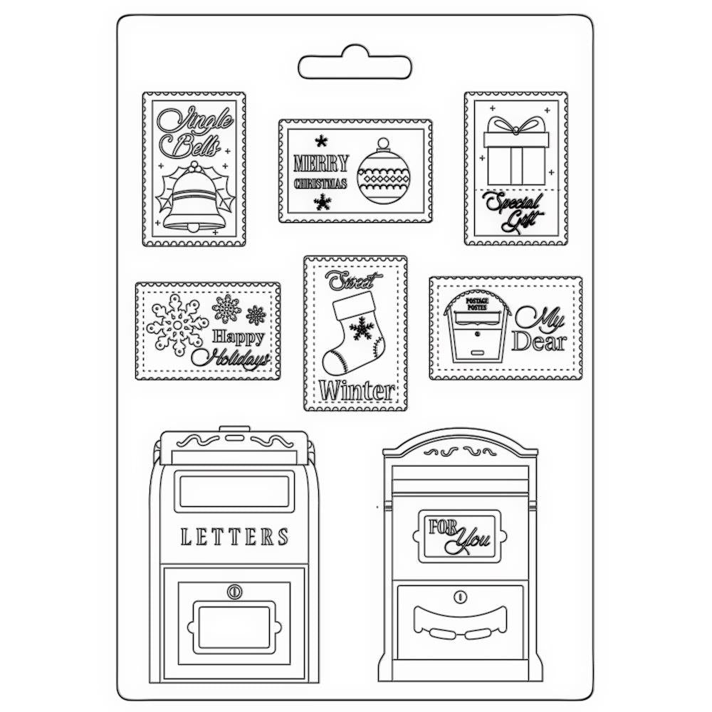 Stamperia Mould - Letter & Stamps