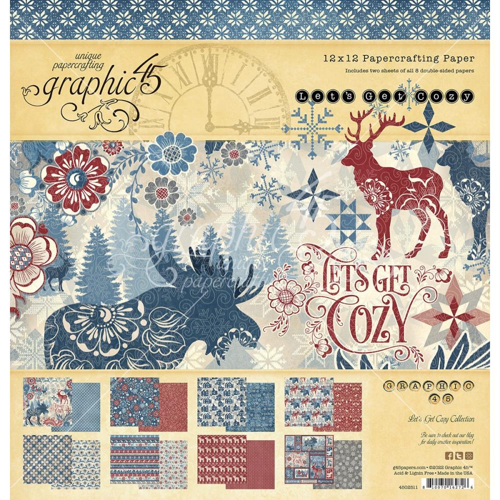 Graphic 45 - Collection Pack 12x12 - Lets Get Cozy