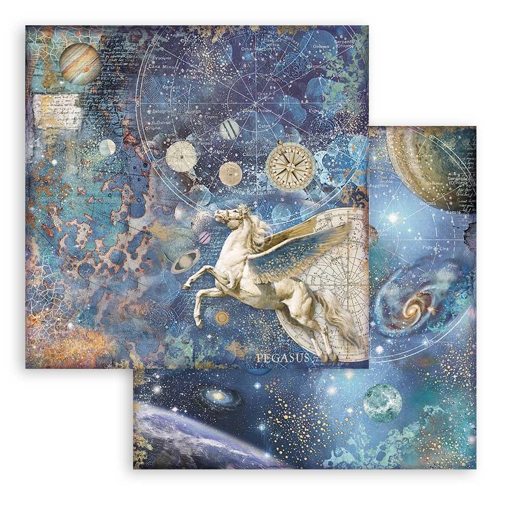 Stamperia Double-Sided Paper Pad 8x8 - Cosmos Infinity