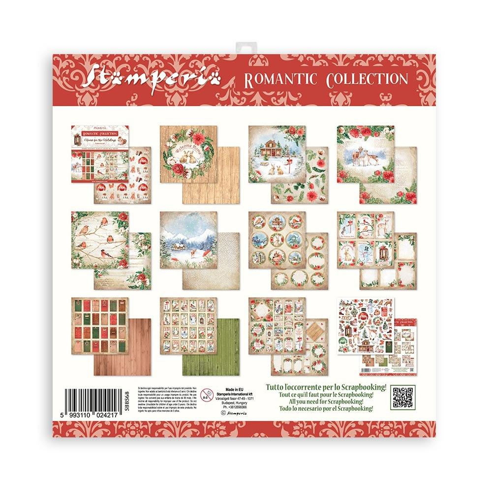 Stamperia Double-Sided Paper Pad 8x8 - Home For The Holidays