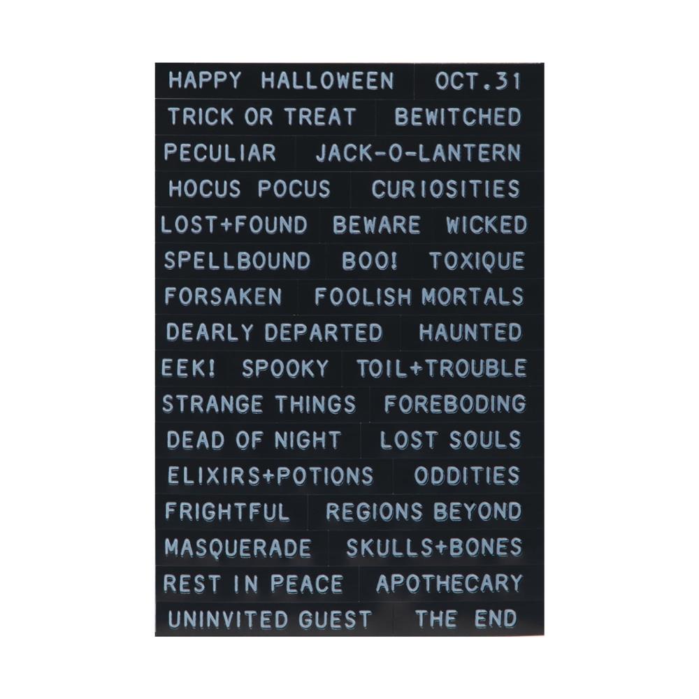 Idea-Ology Sentiments Label Stickers - Halloween