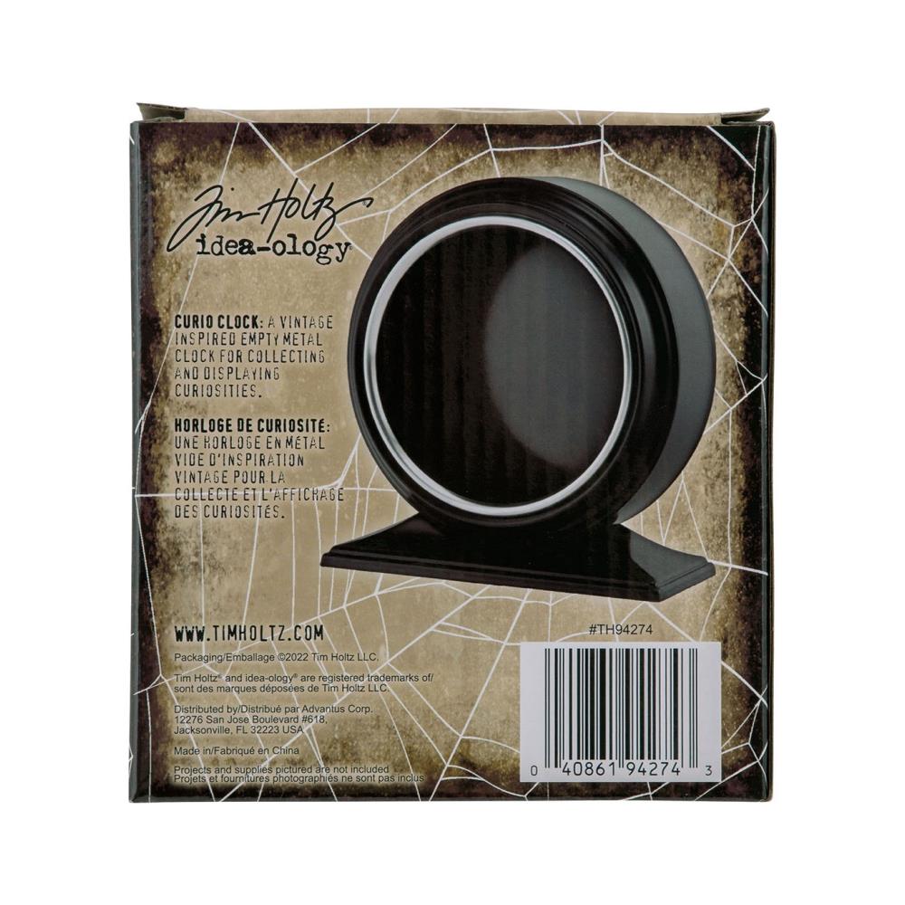 Idea-Olog Curio Clock Glossy Black Halloween