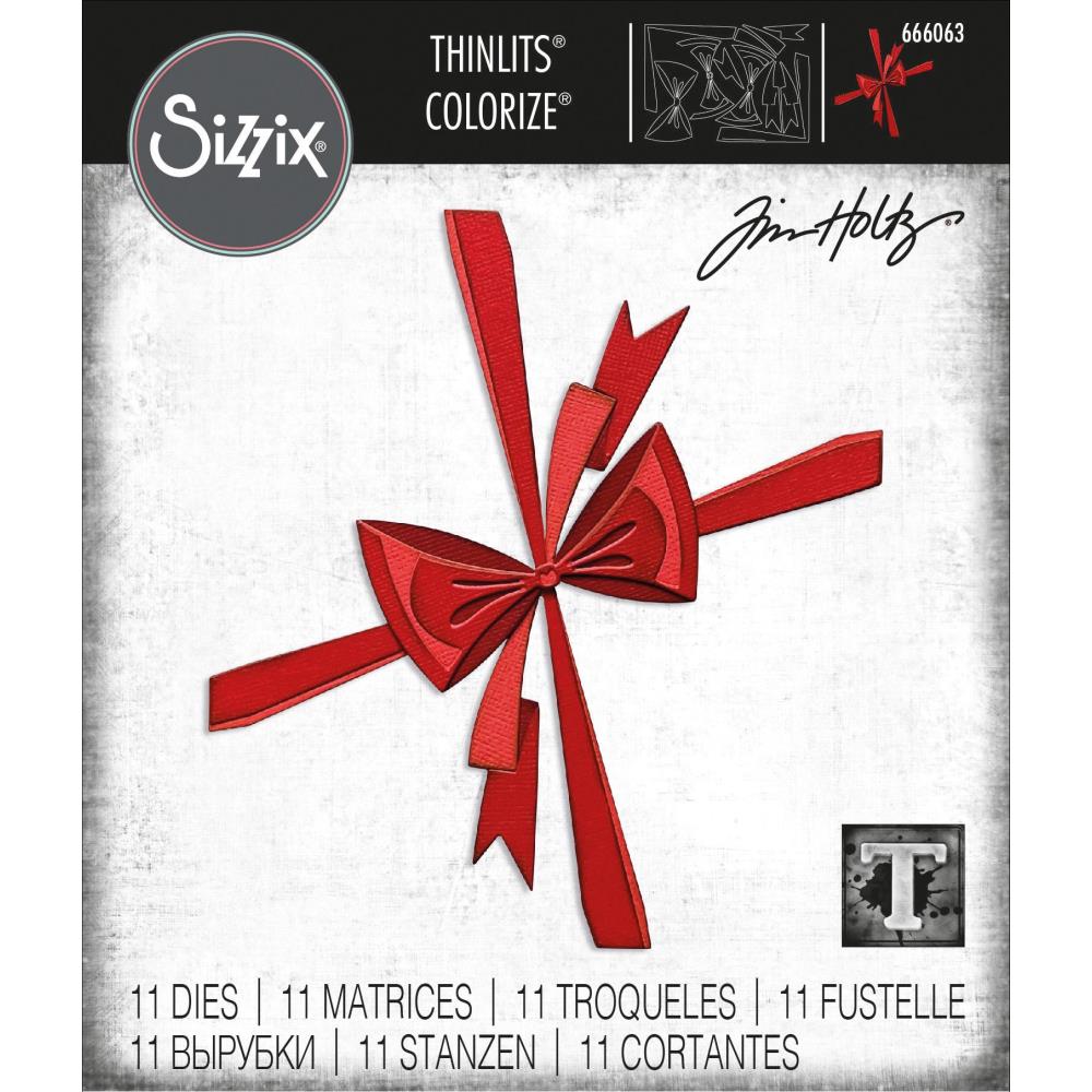 Sizzix Thinlits Dies By Tim Holtz - Bowtied Colorize