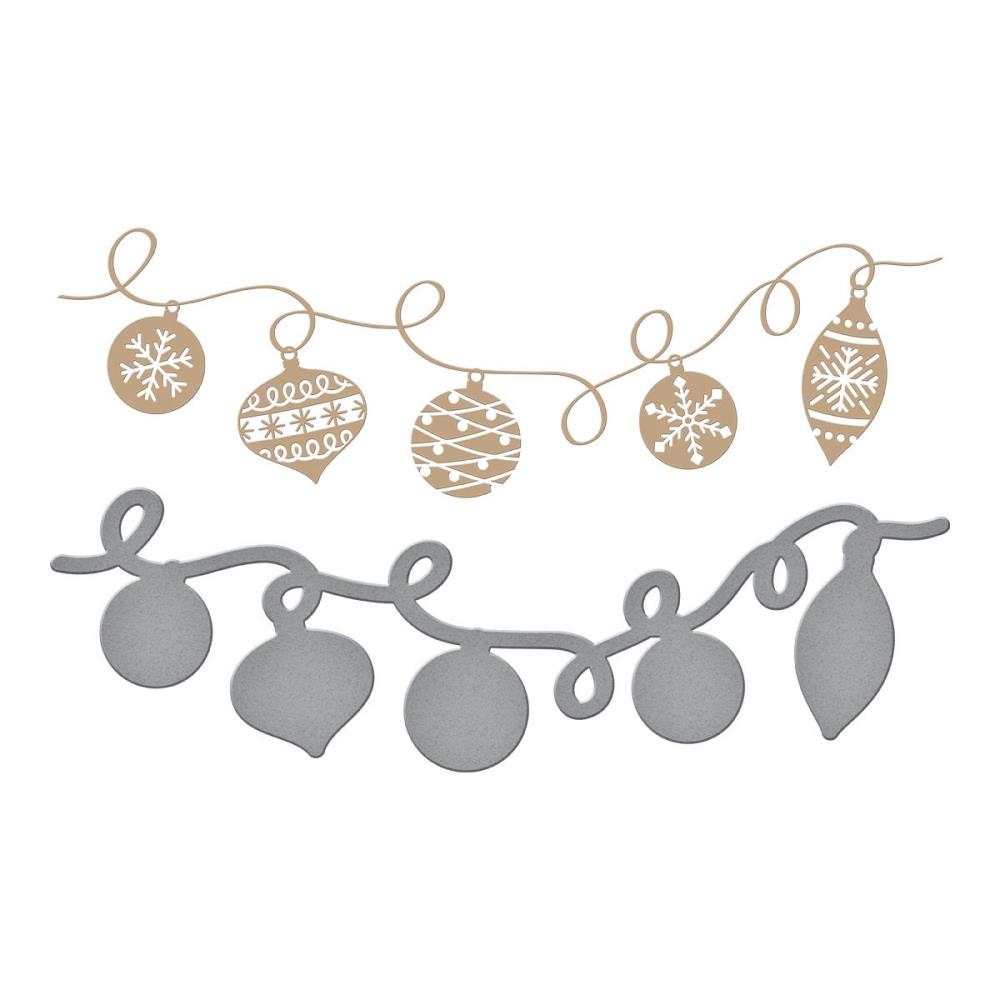 Spellbinders Glimmer Hot Foil Plate & Die - Ornament String - Joyful Christmas