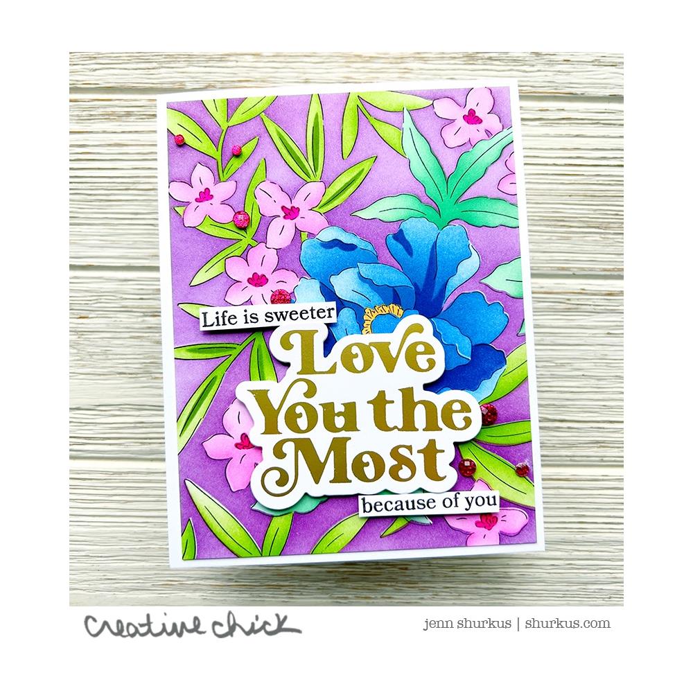 Pinkfresh Studio Hot Foil Plate - Love You The Most