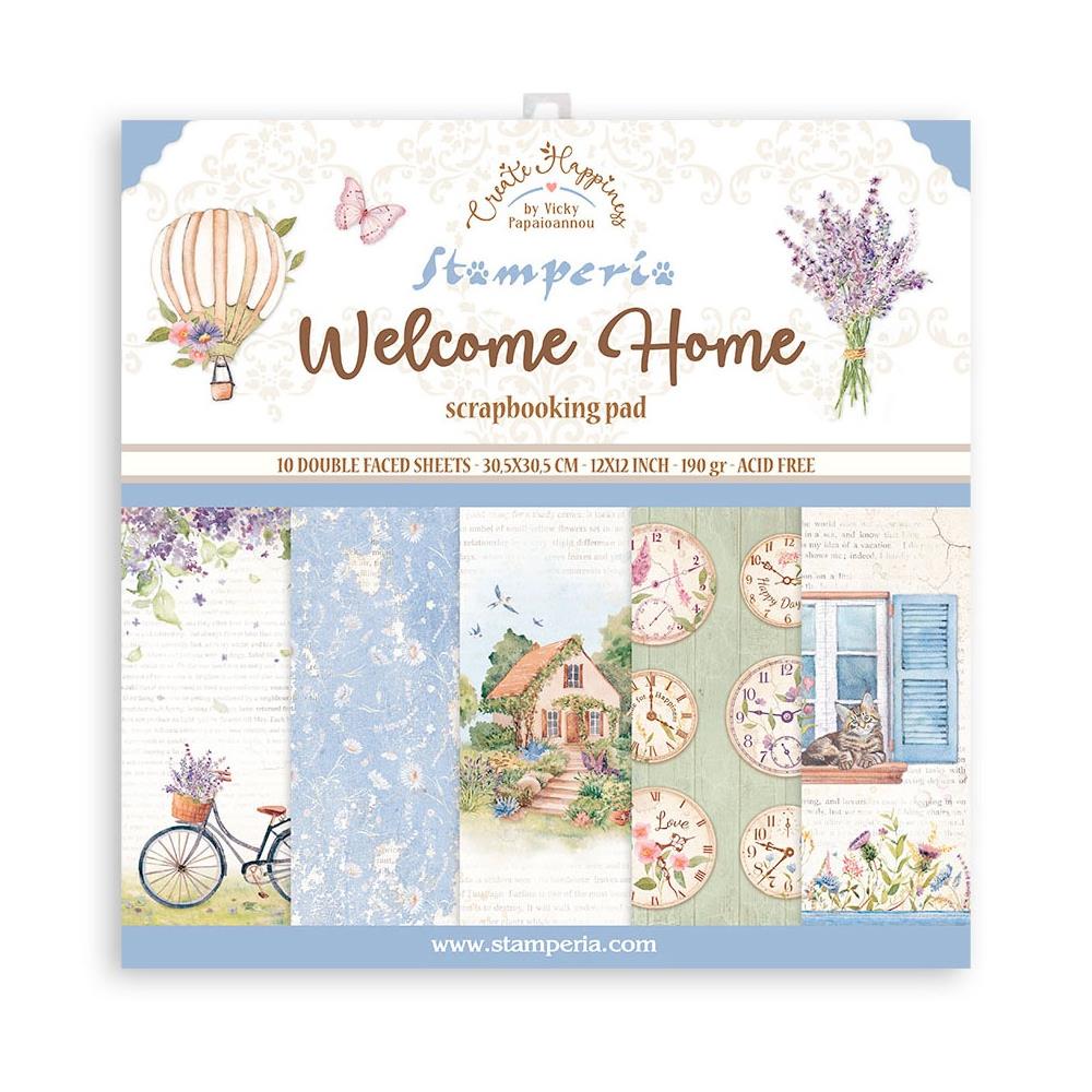 Stamperia Double-Sided Paper Pad - 12x12 - Create Happiness Welcome Home